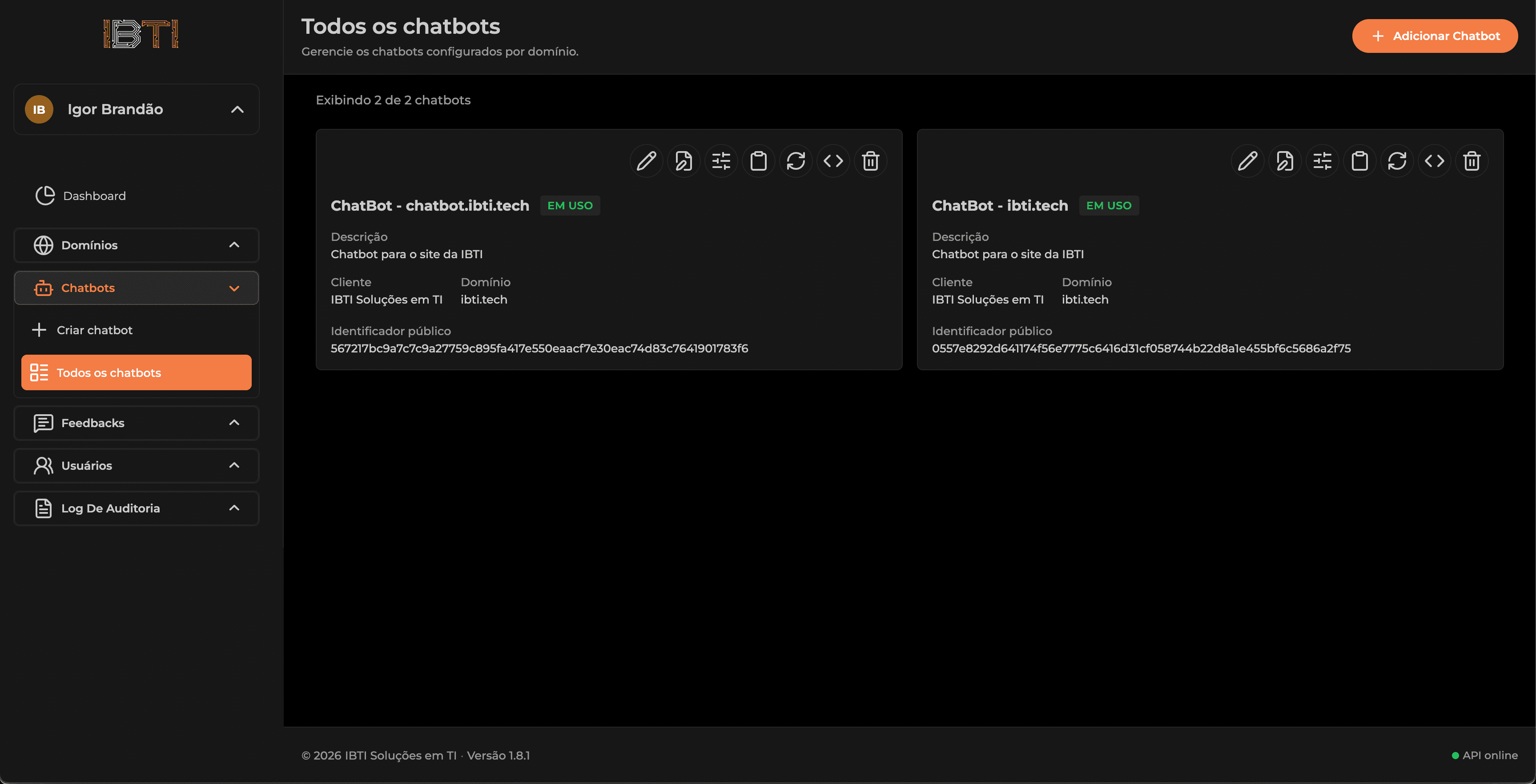 Control all your chatbots image