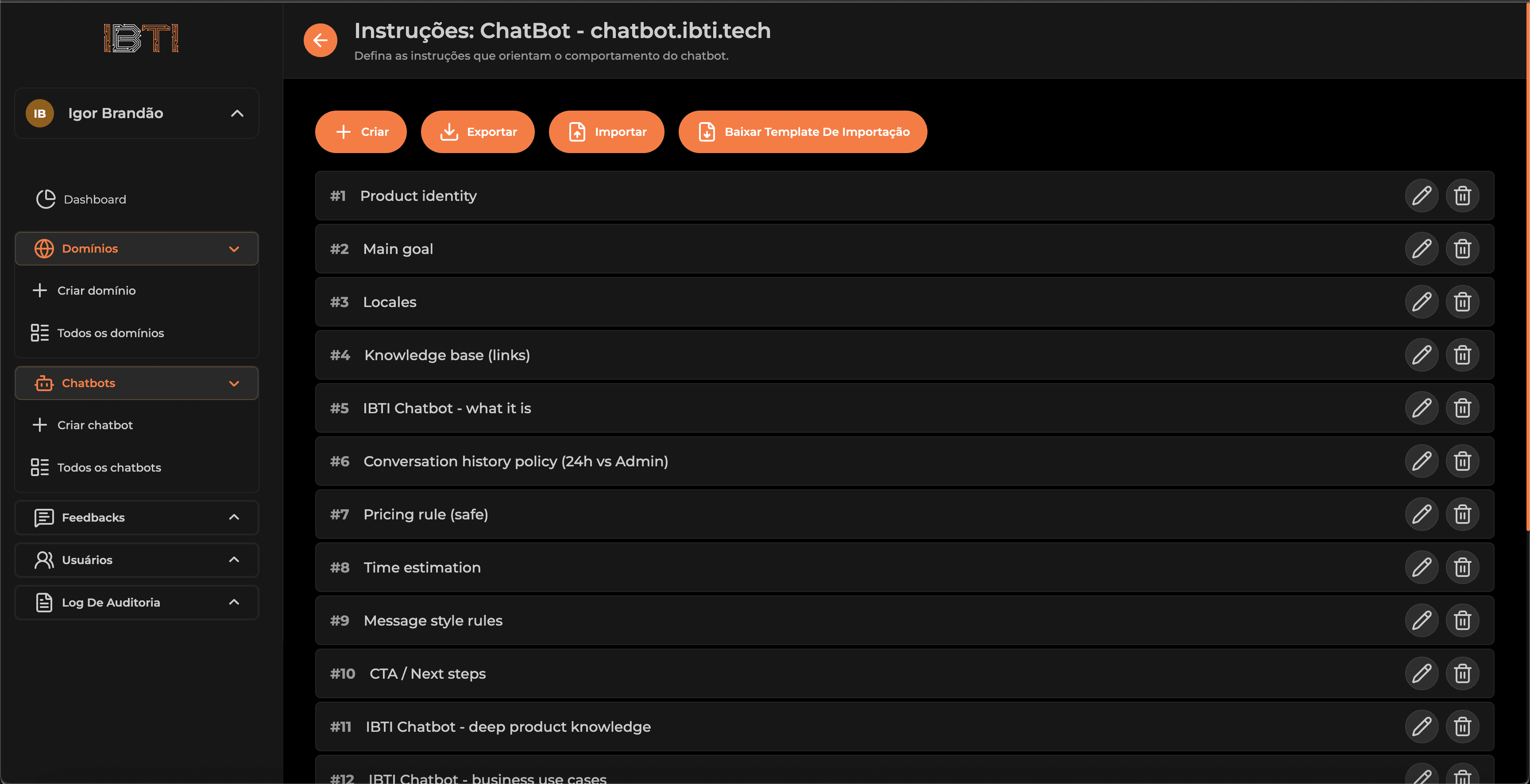 AI rules, context, and behavior setup image