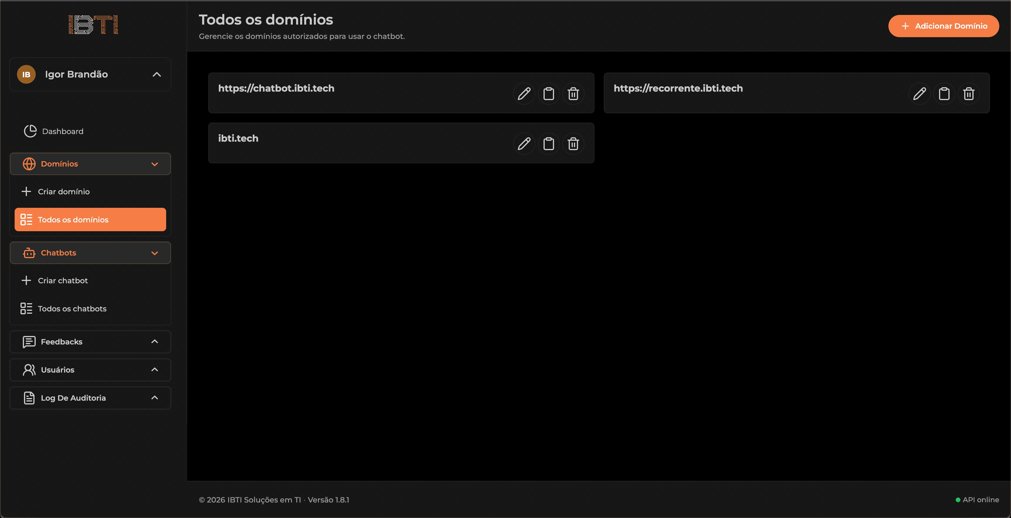 Control where the chatbot is allowed to run image